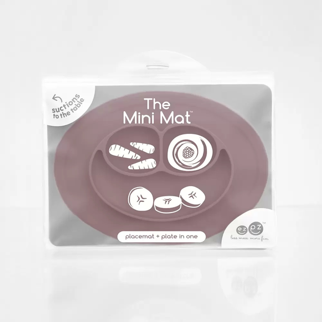 Силіконова тарілка коврик EZPZ фіолетовий (MINI MAT MAUVE) - зображення 3