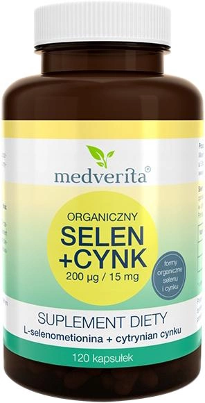 Селен + Цинк Medverita Selen + Cynk 120 капсул (MV970) - зображення 1