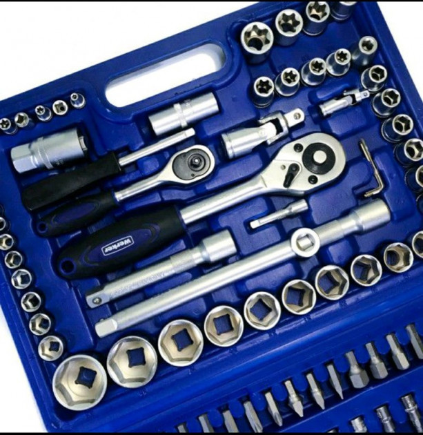 Набор инструментов Tool Set108 шт с трещетками, головками и битами (TS108) - Фото 3 Набор инструментов Tool Set108 шт с трещетками, головками и битами (TS108) - изображение 3