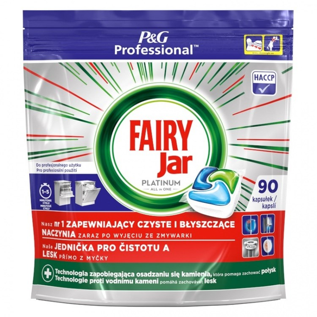 Kapsułki do zmywarek Fairy P&G Professional Platinum 90 szt. (8001090277886) - obraz 1
