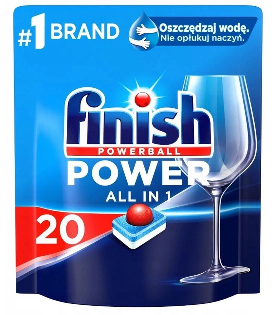 Tabletki do zmywarek FINISH Power All-in-1 20 szt. (5908252005024) - obraz 1