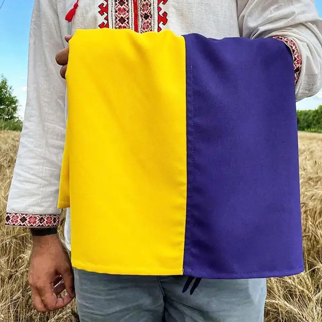 Флаг Украины 140х90 см, Сине-желтый - изображение 3