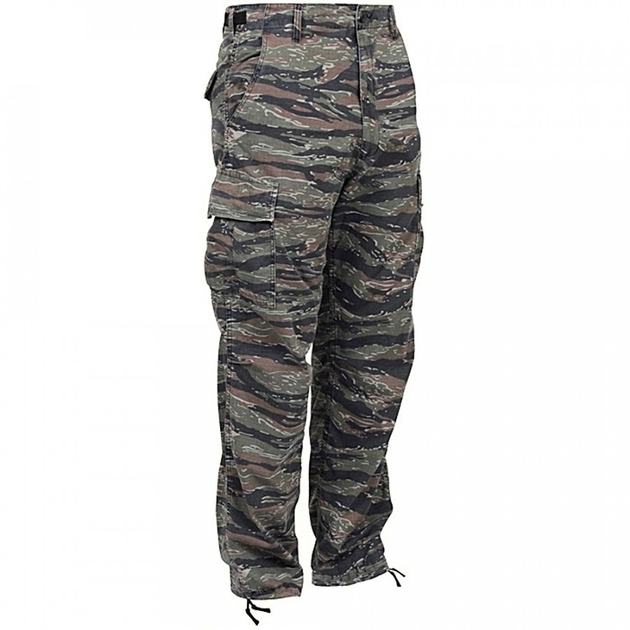 Брюки (Бавовна Ріпстоп) BDU - Cotton Ripstop Helikon-Tex Tiger Camo XS/Regular Тактичні чоловічі - зображення 1