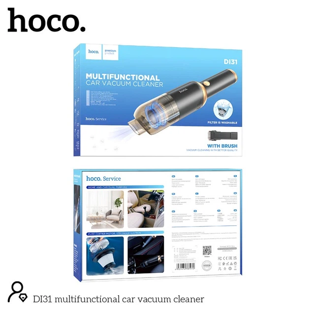 Автомобільний пилосос Hoco multifunctional car Vacuum cleaner DI31 black - Фото 6 Автомобільний пилосос Hoco multifunctional car Vacuum cleaner DI31 black - зображення 6