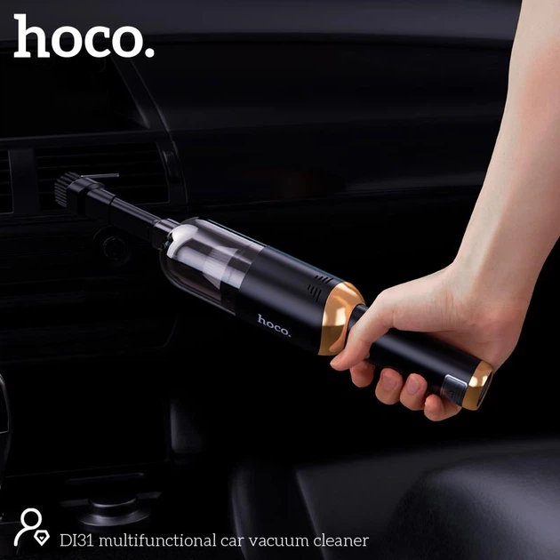 Автомобільний пилосос Hoco multifunctional car Vacuum cleaner DI31 black - Фото 8 Автомобільний пилосос Hoco multifunctional car Vacuum cleaner DI31 black - зображення 8