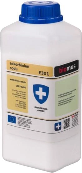 Askorbinian sodu Biomus 500 g żelazo witamina C (BIO143) - obraz 1