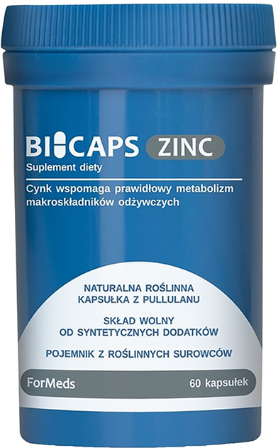 Bicaps Formeds Zinc 25 mg 60 k odporność FO773 - obraz 1