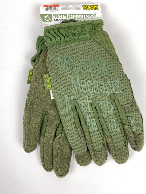 Рукавички тактичні Mechanix Fastfit олива, розмір L - зображення 1