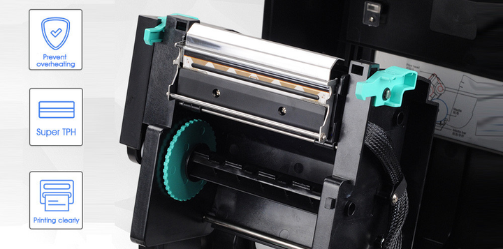Принтер для печати этикеток Xprinter XP-TT426B термотрансферный Black - изображение 7