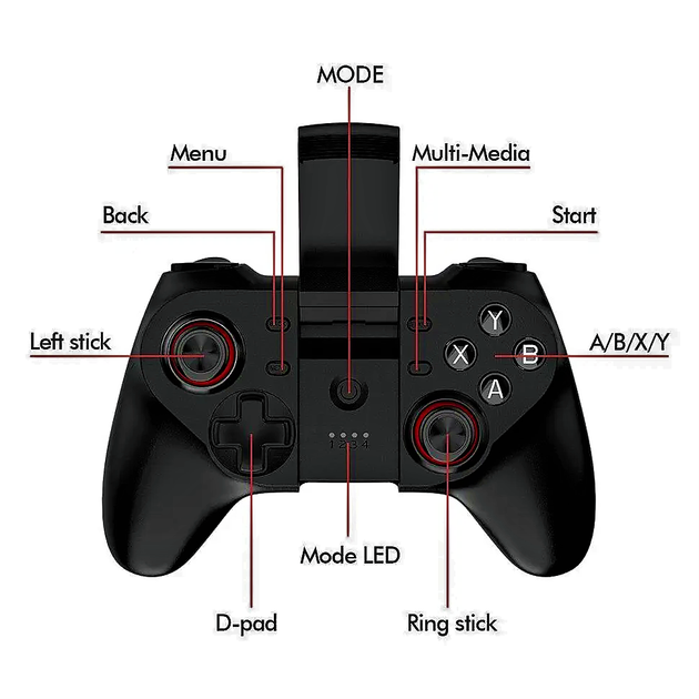 Джойстик бездротовий ігровий Bluetooth геймпад Gen Game V-18 для смартфонів/планшетів - Фото 9 Джойстик бездротовий ігровий Bluetooth геймпад Gen Game V-18 для смартфонів/планшетів - изображение 9