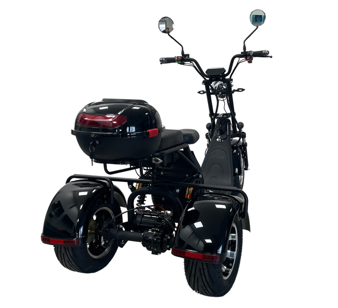 Електроскутер Atlas Hunter Black 3000W 60V24Ah - зображення 4
