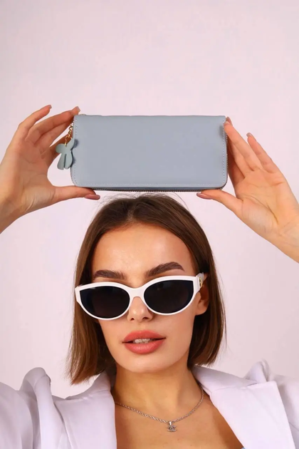 Кошелек No brand 459 женский голубой - изображение 3