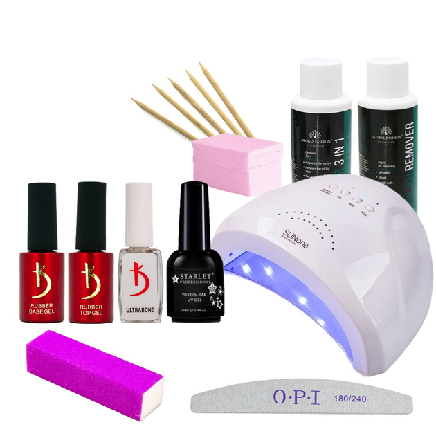 Стартовый набор для маникюра Starlet Professional с лампой SunOne арт ...