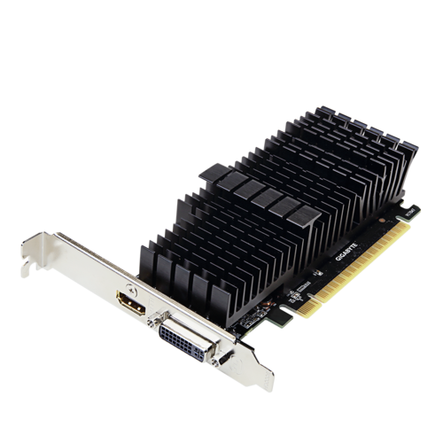 Видеокарта низкопрофильная Gigabyte GV-N710D5SL-2GL GT 710/2 ГБ/GDDR5 с радиатором - изображение 2