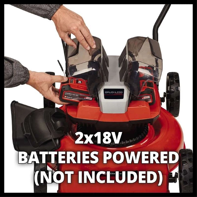Газонокосарка Einhell акум GE-CM 36/48 Li M - Solo, 36В, PXC, 48 см, 30-75 мм, без травозбірника, мульчування, 16.9 кг (без АКБ і ЗП) (3413054) - изображение 6