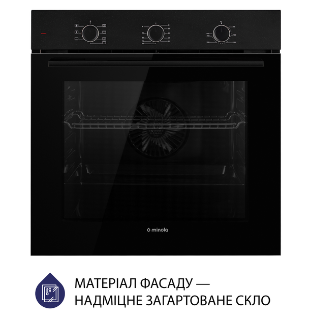 Духова шафа електрична Minola EO 674 Midnight - зображення 2