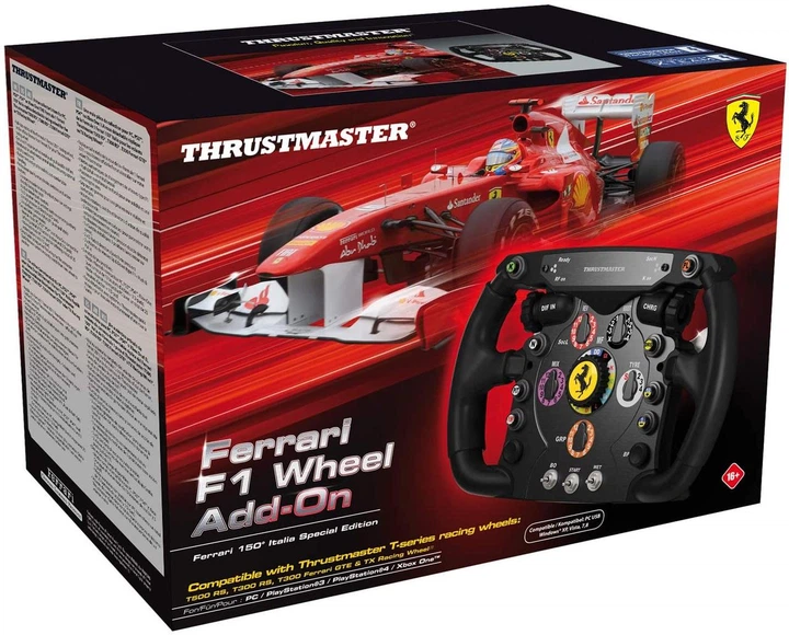 Руль съемный Thrustmaster Ferrari F1 ADD-ON Черный PC/PS3/PS4/Xbox One - изображение 8