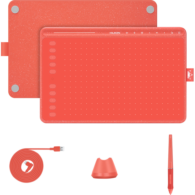 Графічний планшет Huion HS611 Red - зображення 6