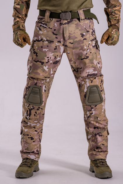 Тактические брюки Softshell DEMI SM Group розмір 2XL Мультикам - изображение 1