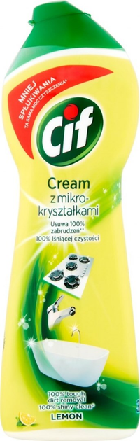 Krem oczyszczający Cif Cytryna z mikrokryształami 780 g (8710908809910) - obraz 1