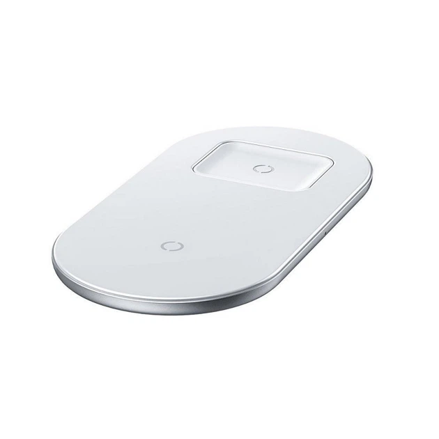 Беспроводное зарядное устройство для телефона и AirPods Baseus Simple 2in1 (18W). White - изображение 5