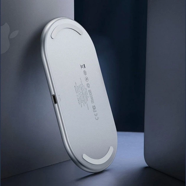 Беспроводное зарядное устройство для телефона и AirPods Baseus Simple 2in1 (18W). White - изображение 6