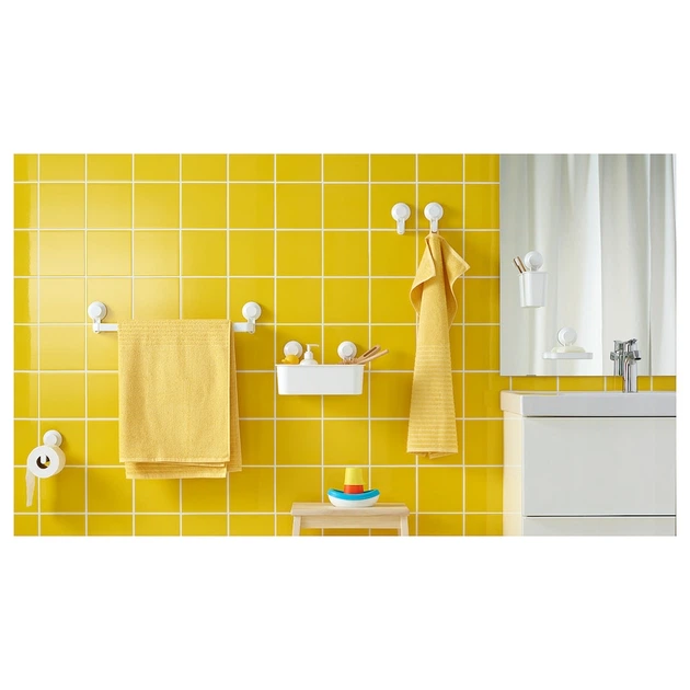 Гачки в ванну 2 шт IKEA TISKEN білий 703.812.75 - зображення 2