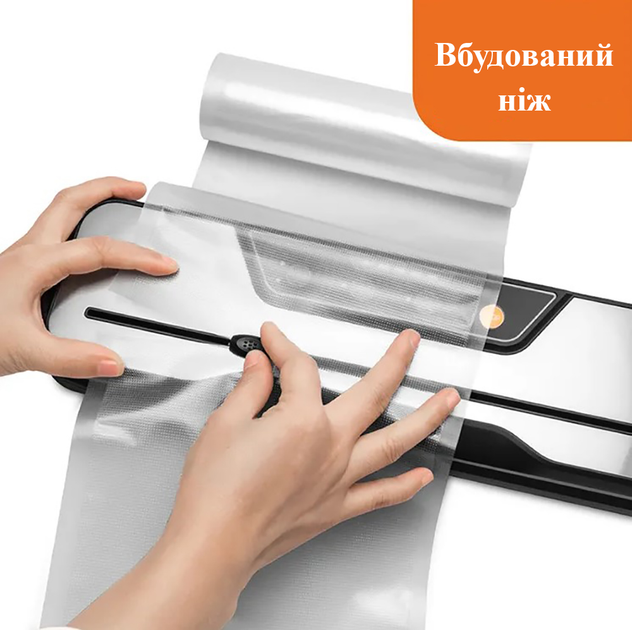 Вакууматор упаковщик еды с пакетами Wi-simple 6612 со встроенным ножом - изображение 2