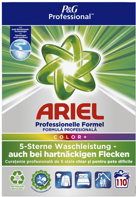 Proszek do prania Ariel Professional Color+ 7,15 kg (8001090383167) - obraz 1