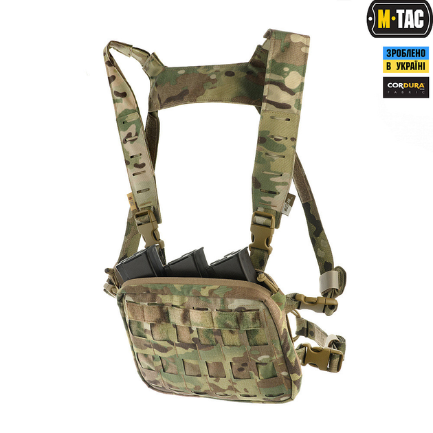 Військова тактична сумка нагрудна M-TAC CHEST RIG MILITARY ELITE MULTICAM мультикам плечова поясна сумка (SK-N1425S) - зображення 1
