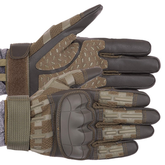 Перчатки тактические с закрытыми пальцами Zelart Military Rangers Heroe 9879 размер M Olive - изображение 1