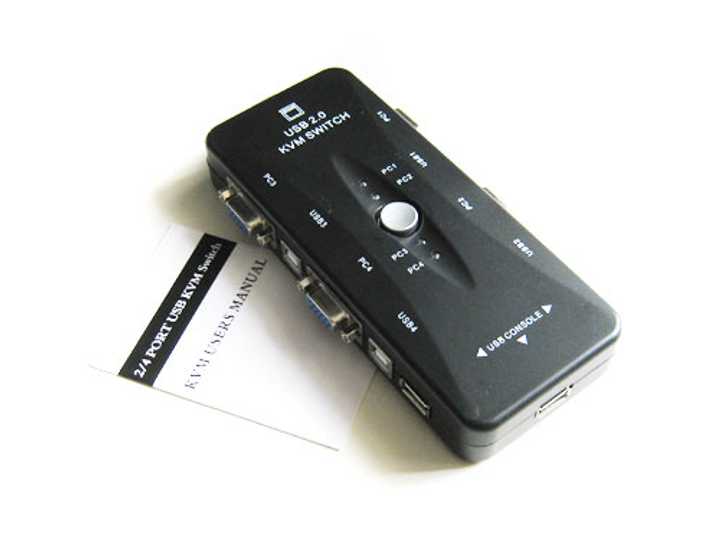 4-портовый KVM свич, переключатель USB – фото, отзывы, характеристики в ...