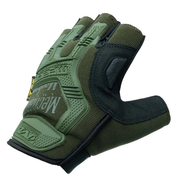 Тактические перчатки беспалые M-Pact Glove с липучкой на запястье Olive XL - изображение 2