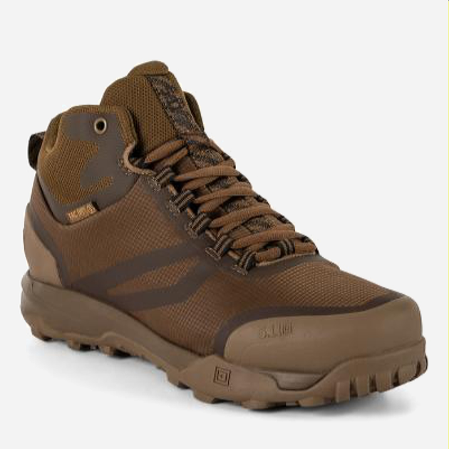 Чоловічі тактичні черевики низькі з мембраною 5.11 Tactical A/T Mid Waterproof Boot 12446-106 42.5 (9US) 27.8 см Dark Coyote (2000980595792) - зображення 2