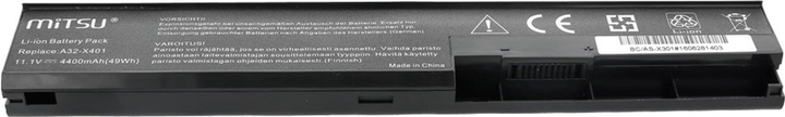 Акумулятор Mitsu для ноутбуків Asus 10.8 V 4400 mAh (BC/AS-X301) - зображення 3