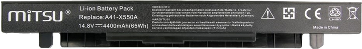 Акумулятор Mitsu для ноутбуків Asus 14.8 V 4400 mAh (BC/AS-X550H) - зображення 2