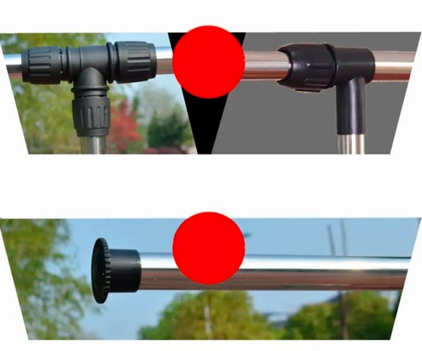 Вешалка напольная для одежды Triple Stand Hanger двойная телескопическая 3 полки для обуви 160х80х38 см (Triple Stand Hanger_704) - изображение 7