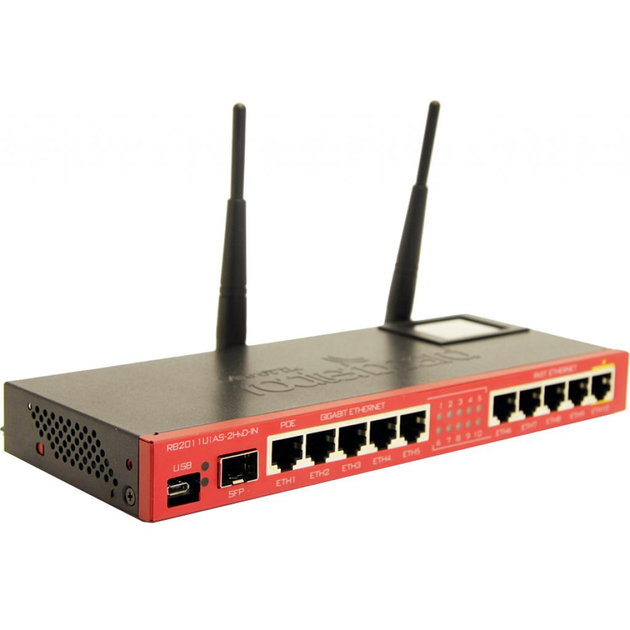 Маршрутизатор Mikrotik RB2011UiAS-2HnD-IN - зображення 3