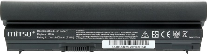 Bateria Mitsu do laptopów Dell 11,1 V 6600 mAh (BC/DE-E6220H) - obraz 2