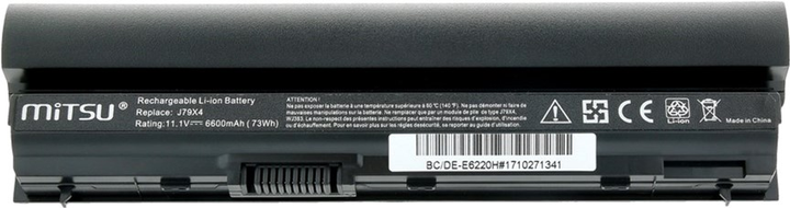 Акумулятор Mitsu для ноутбуків Dell 11.1 V 6600 mAh (BC/DE-E6220H) - зображення 5
