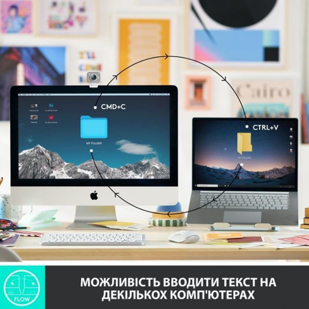 Клавіатура Logitech MX Keys Mini For Business, PALE, US, GREY (920-010609) (6857597) - Фото 10 Клавіатура Logitech MX Keys Mini For Business, PALE, US, GREY (920-010609) (6857597) - зображення 10