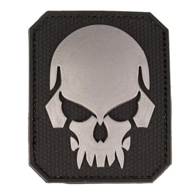 Нашивка Mil-Tec® 3D Skull — Black - зображення 1