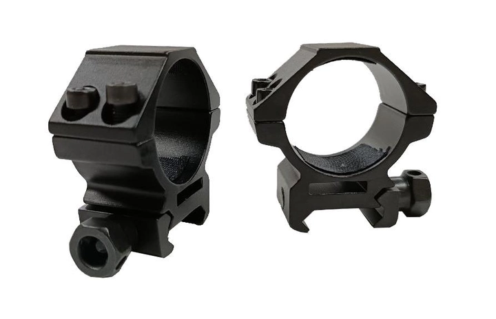 Кольца Discovery Scope Mount Rings Low Profile For Picatinny 1inch 30 (00-00009821) - изображение 2
