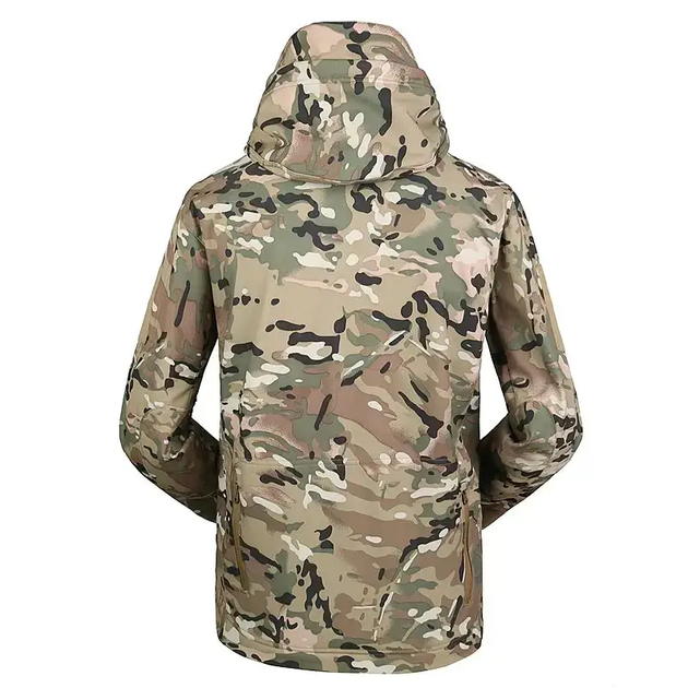 Куртка тактична Флісова SoftShell ClefersTac A33 з капюшоном і з липучками - Multicam Розмір: XL (5002485XL) - зображення 2