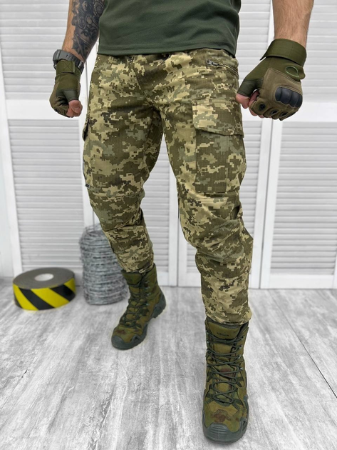 Тактичні військові бойові штани Logos, Камуфляж: Піксель, Розмір: M - зображення 1