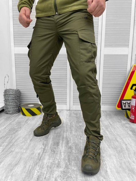 Тактичні військові бойові штани Nation, Камуфляж: Оліва, Розмір: XL - зображення 1