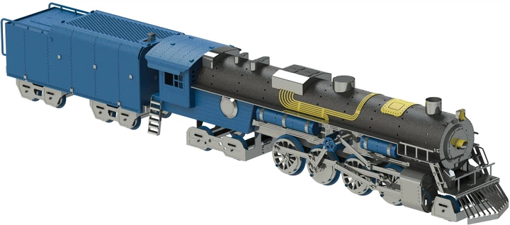 Коллекционная модель-конструктор Metal Time Polar Steel color Механический поезд в цветах (MT052) - изображение 2