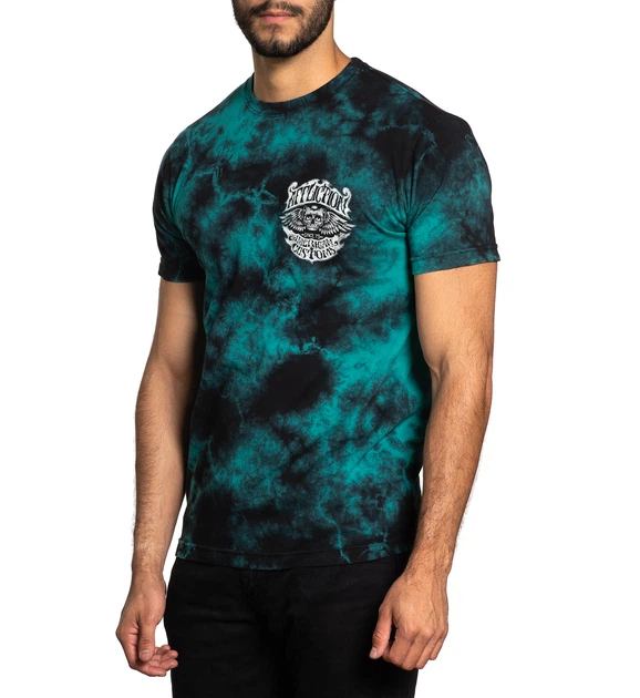 Футболка Affliction Long Road A24543 Teal Lightning Wash (A24543-TELI-S) - Фото 3 Футболка Affliction Long Road A24543 Teal Lightning Wash (A24543-TELI-S) - изображение 3