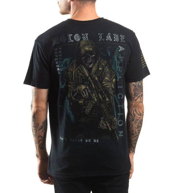 Футболка Affliction FD Smoke Screen Tee Black Lava Wash (A24367-M) - изображение 2