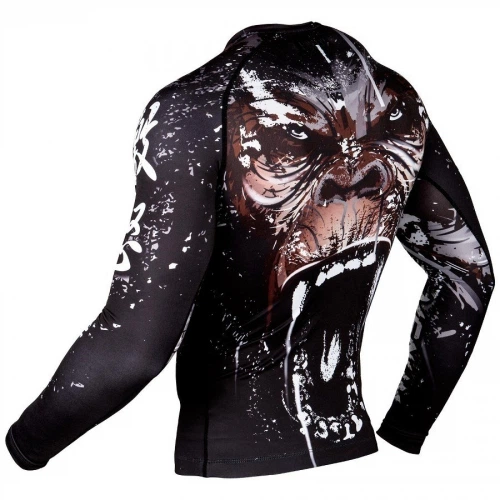 Рашгард Venum Gorilla Rashguard Long Sleeves Black (VENUM-03137-001-S) - Фото 5 Рашгард Venum Gorilla Rashguard Long Sleeves Black (VENUM-03137-001-S) - изображение 5